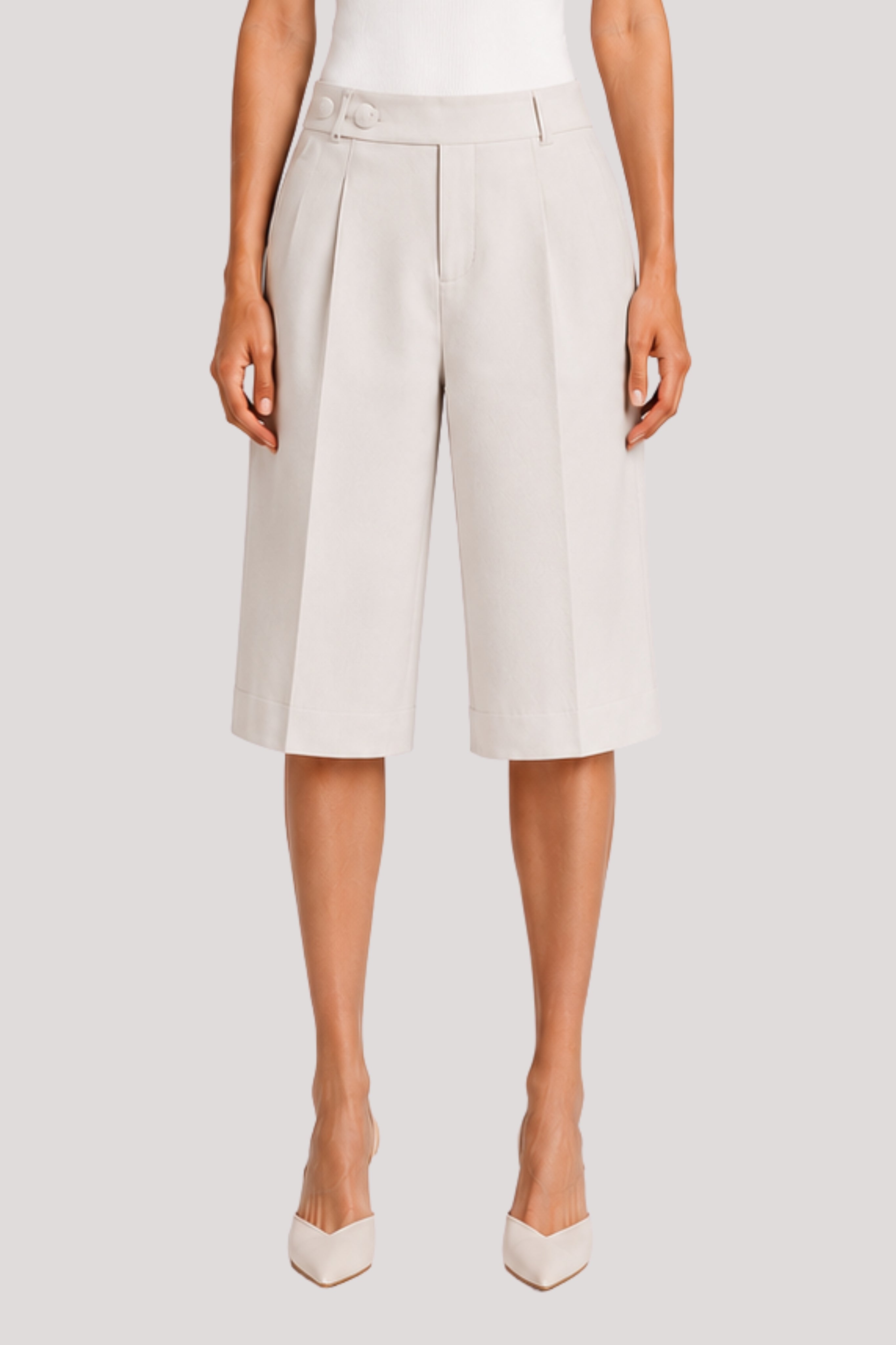 Cotton Longline Bermuda Shorts