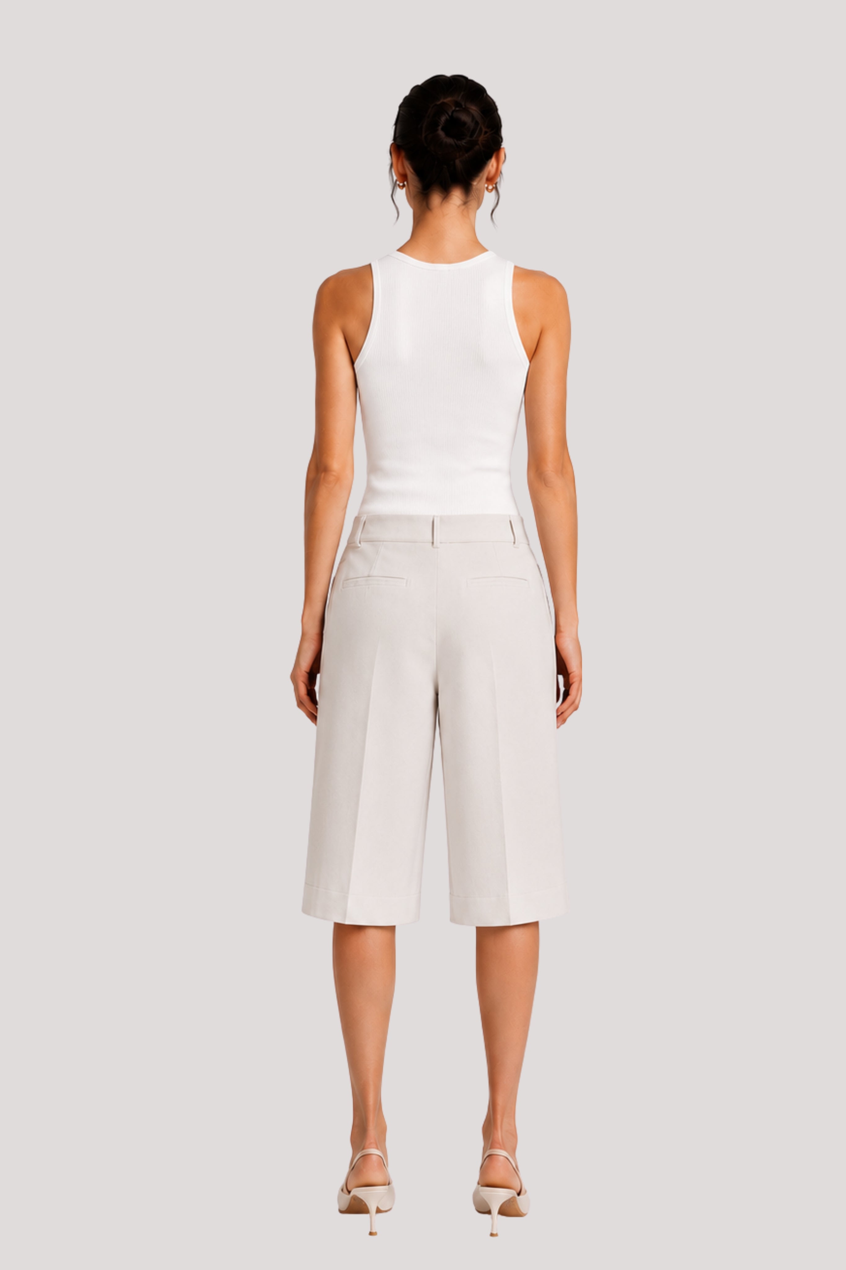 Cotton Longline Bermuda Shorts